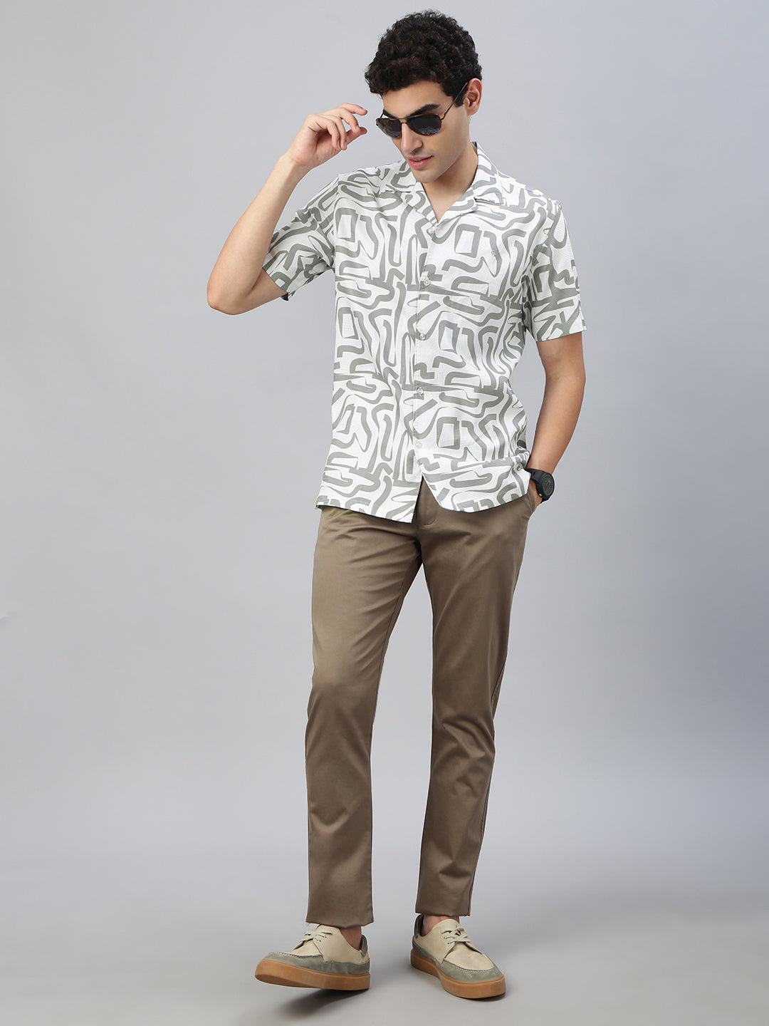 Classic Polo Men's Half Sleeve Multicolor Polo Neck Slim Fit All Over Print Shirt||SQ1-GN-27 B-HS-PRT-SF