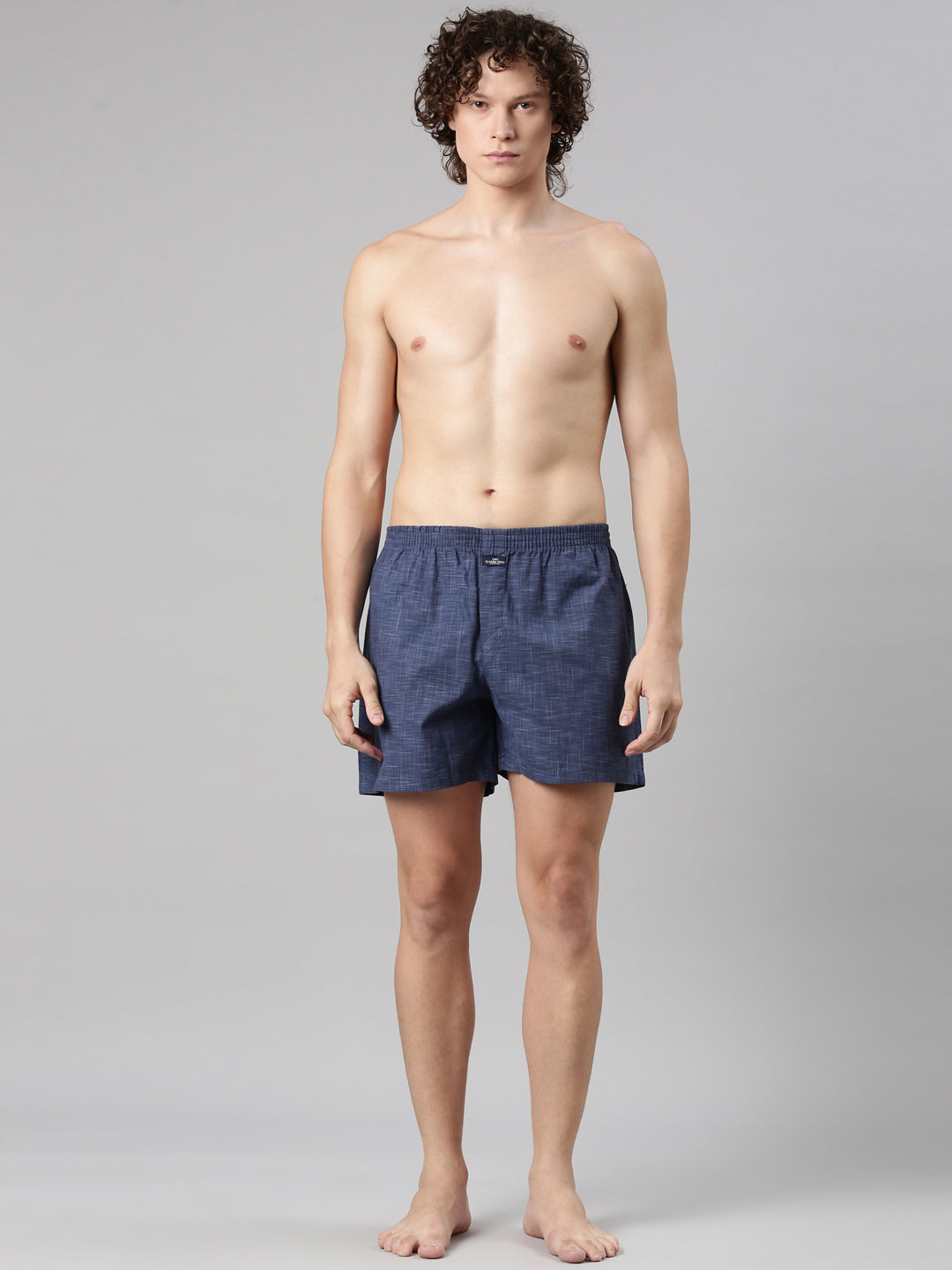 Classic Polo Men's All-Over Print/Solid Slim Fit Cotton Boxer Shorts Pack Of 2 | BXT-126-PRT-SLD
