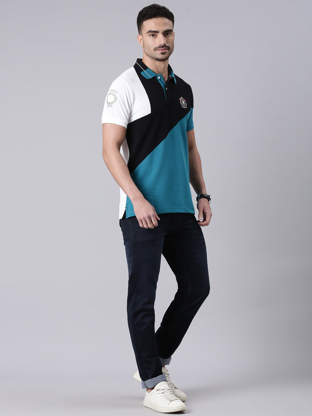 Classic Polo Men's Half Sleeve Multicolor Polo Neck Slim Fit Solid Cotton T-Shirt | GEN-X-POLO 21 B SF P