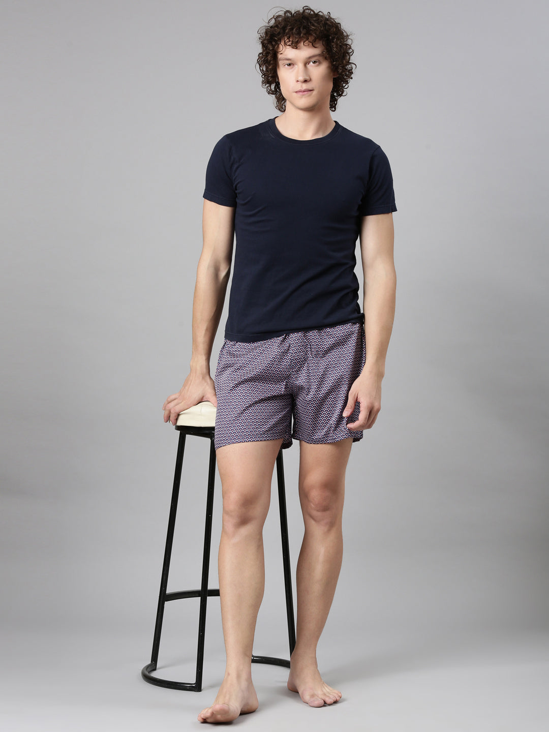 Classic Polo Men's All-Over Print Slim Fit Cotton Boxer Shorts Pack Of 2 | BXT-121-PRT-PRT