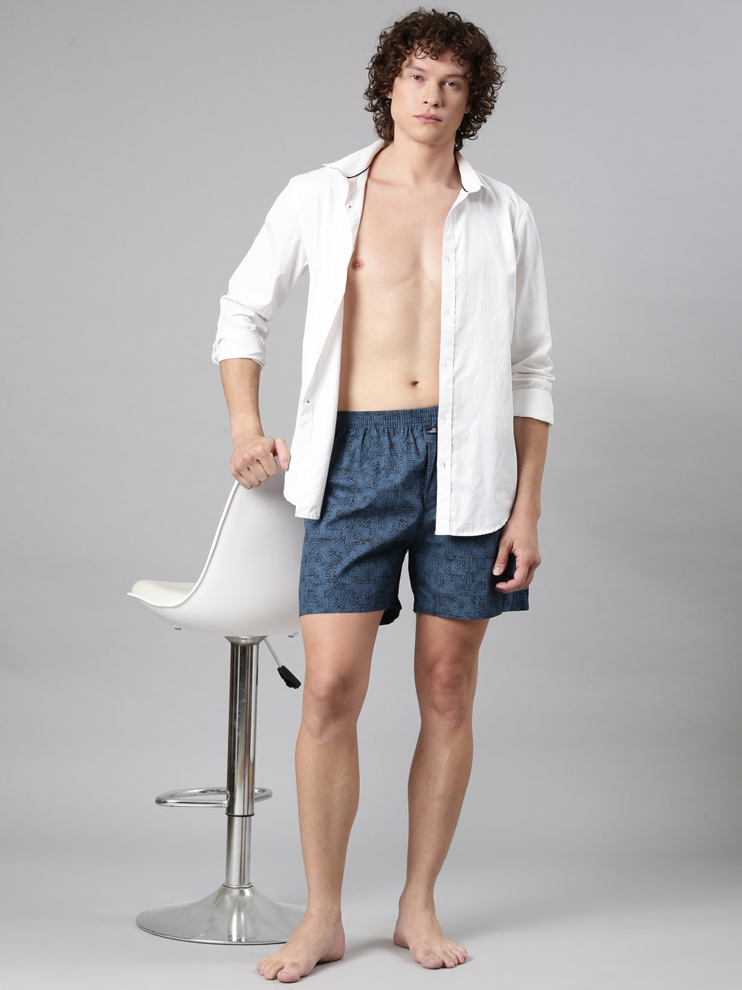 Classic Polo Men's All-Over Print Slim Fit Cotton Boxer Shorts Pack Of 2 | BXT-114-PRT-PRT