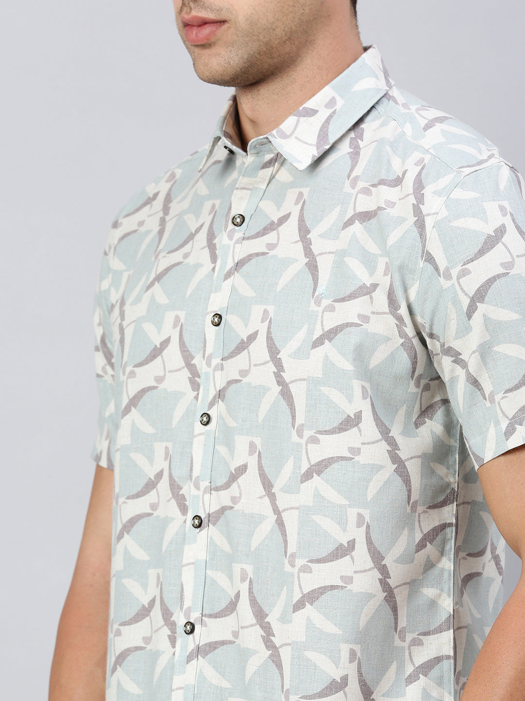 Classic Polo Men's Half Sleeve Multicolor Slim Fit Printed Casual Shirt | SP2-EL-15 B-HS-PRT-SF