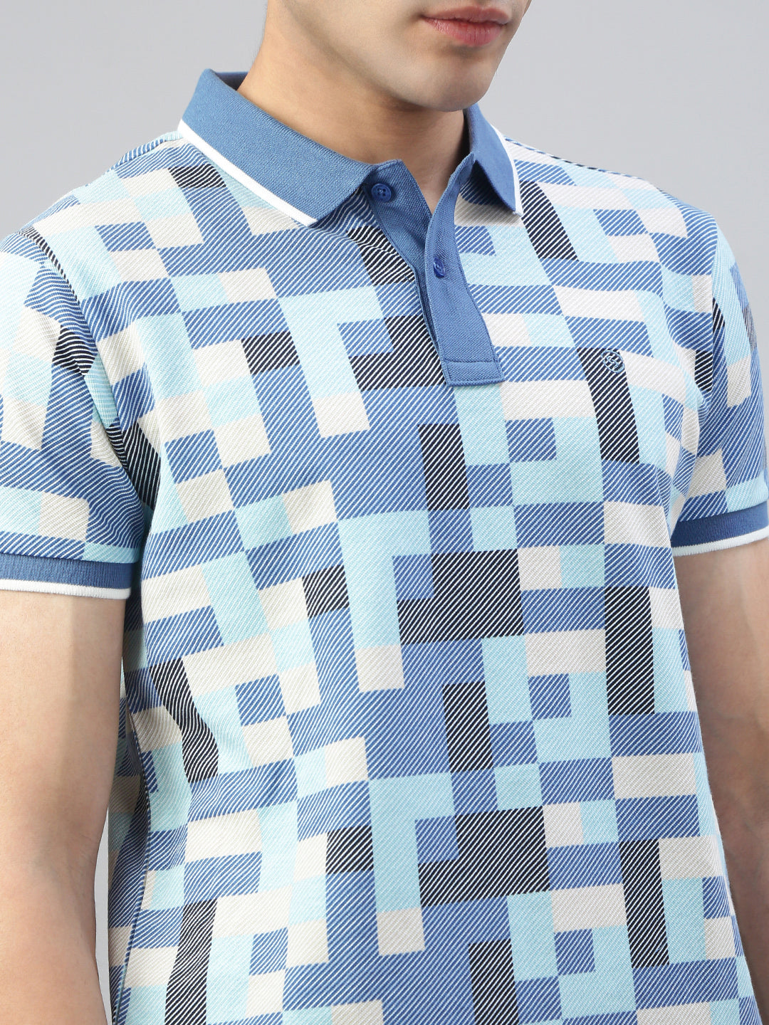 Classic Polo Men's Half Sleeve Multicolor Polo Neck Slim Fit All Over Print T-Shirt||GEN-X-POLO 31 B SF P