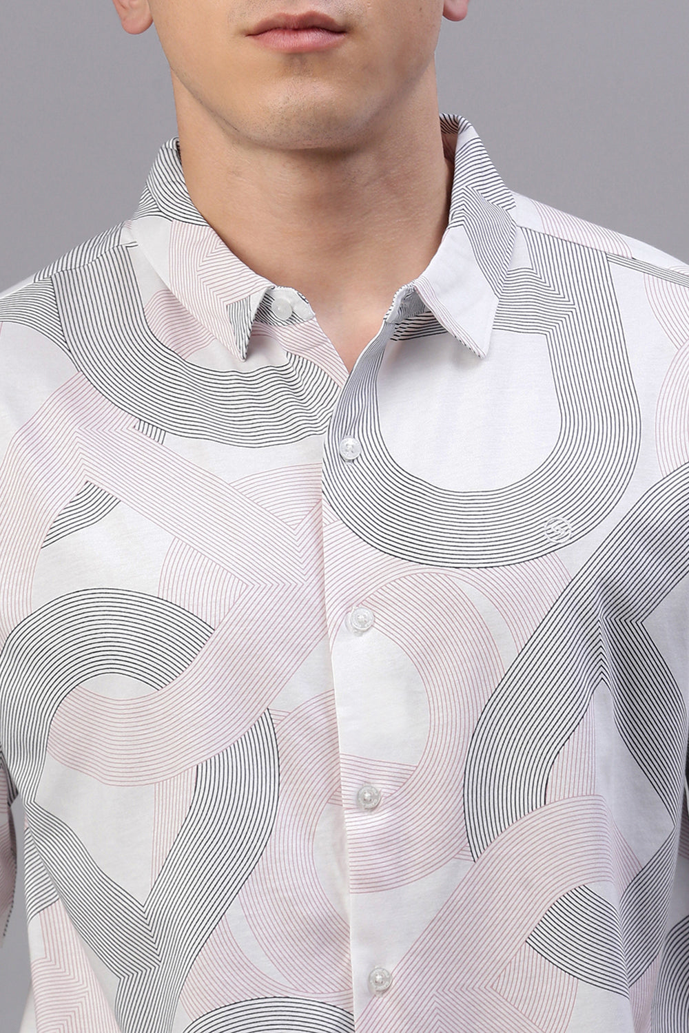 Classic Polo Men's Half Sleeve Multicolor Polo Neck Slim Fit All Over Print Drop Shoulder Knitted Shirt | GEN-X-KSH 16 A SH HS