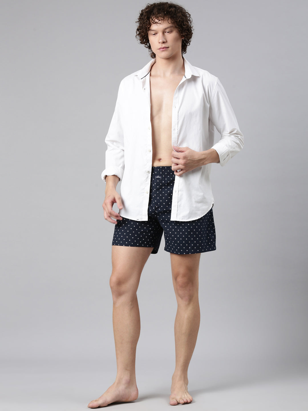 Classic Polo Men's All-Over Print Slim Fit Cotton Boxer Shorts Pack Of 2 | BXT-63-PRT-PRT