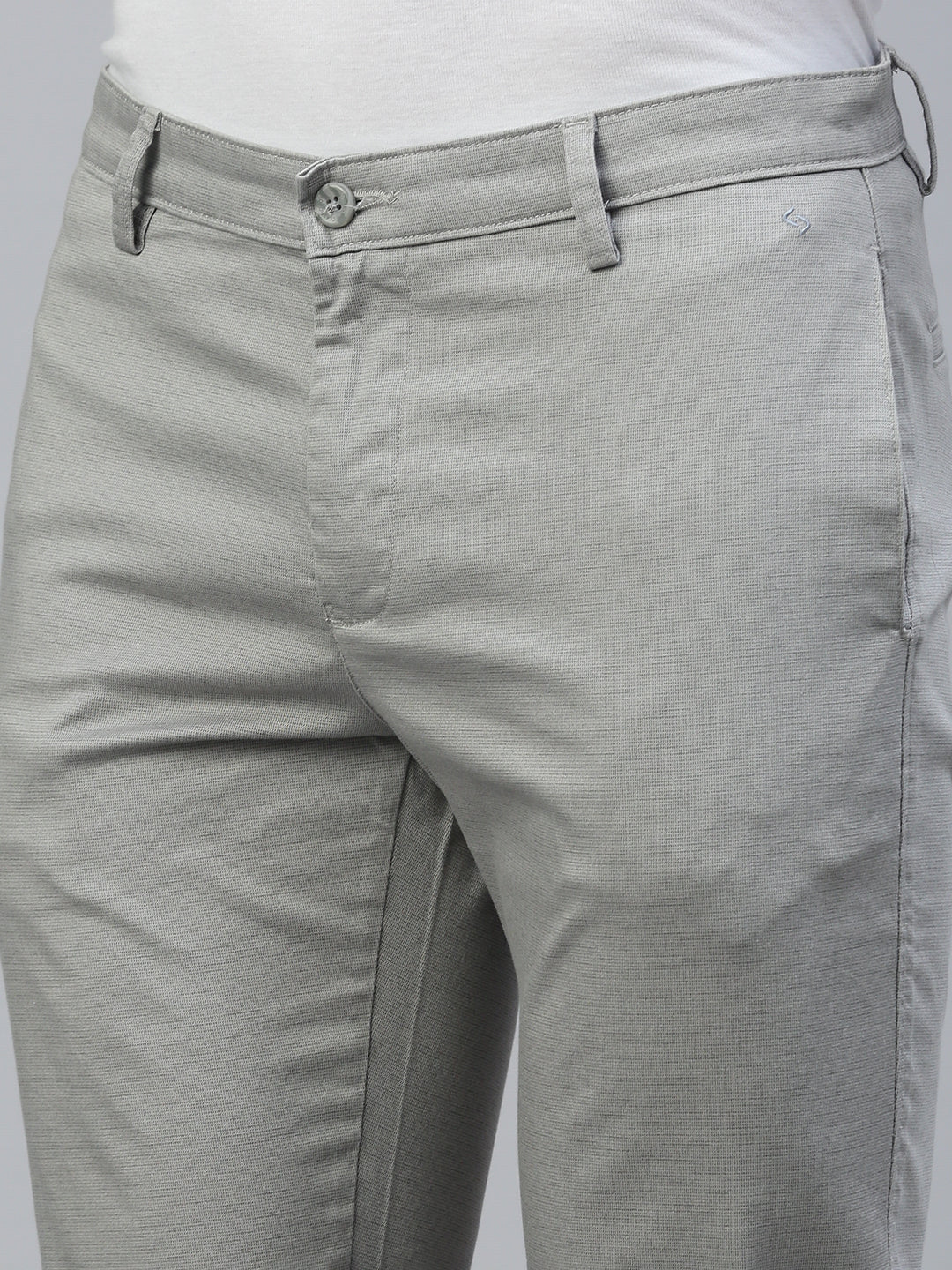 Classic Polo Men's Grey Slim Fit Solid Trouser||TQ1-CL-09 A-GRY-MF-LY