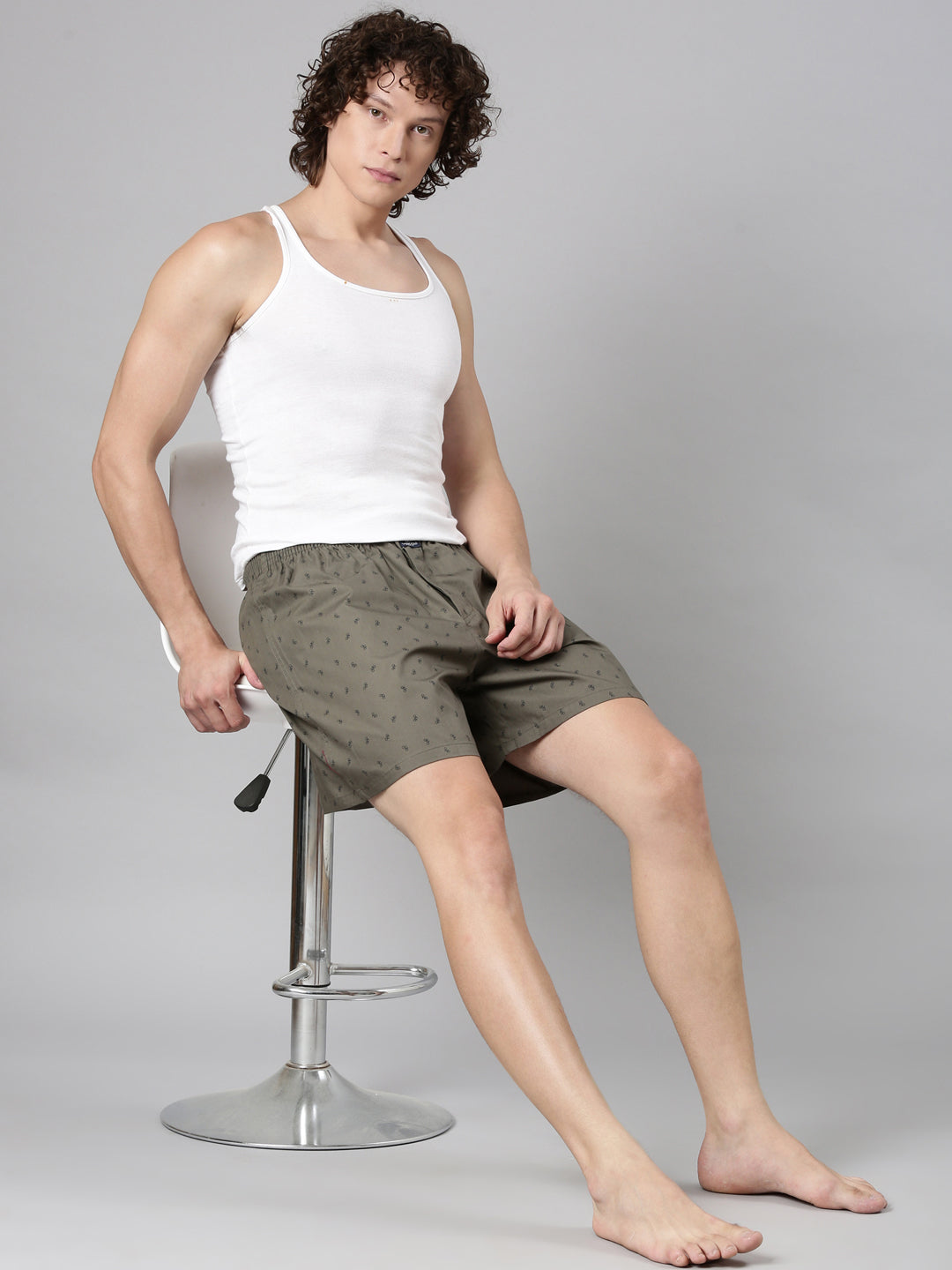 Classic Polo Men's Solid/All-Over Print Slim Fit Cotton Boxer Shorts Pack Of 2 | BXT-91-SLD-PRT