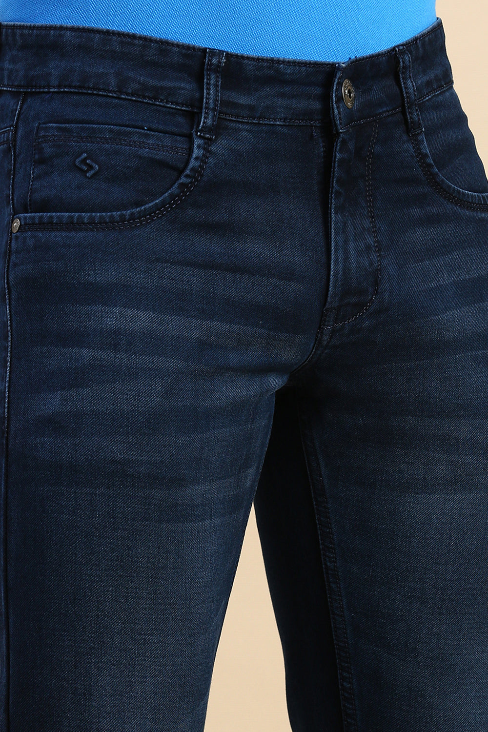 Classic Polo Men's Dark Navy Slim Fit Solid Denim | CPDP2-10 DNVY SF LY