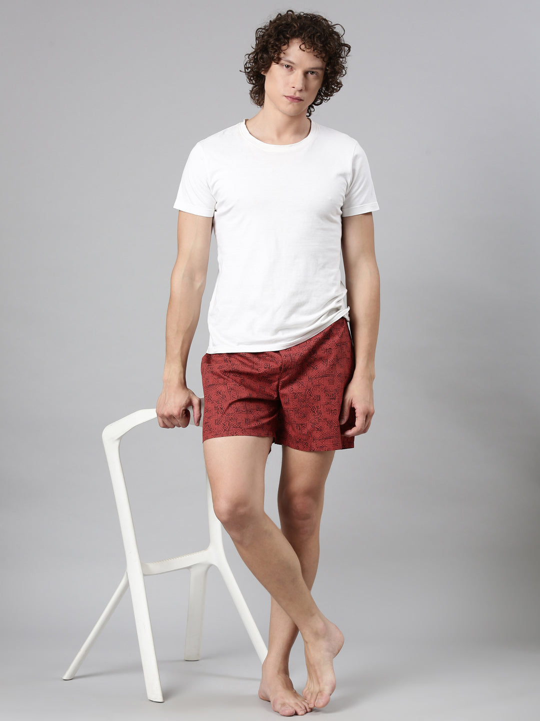 Classic Polo Men's All-Over Print Slim Fit Cotton Boxer Shorts Pack Of 2 | BXT-112-PRT-PRT