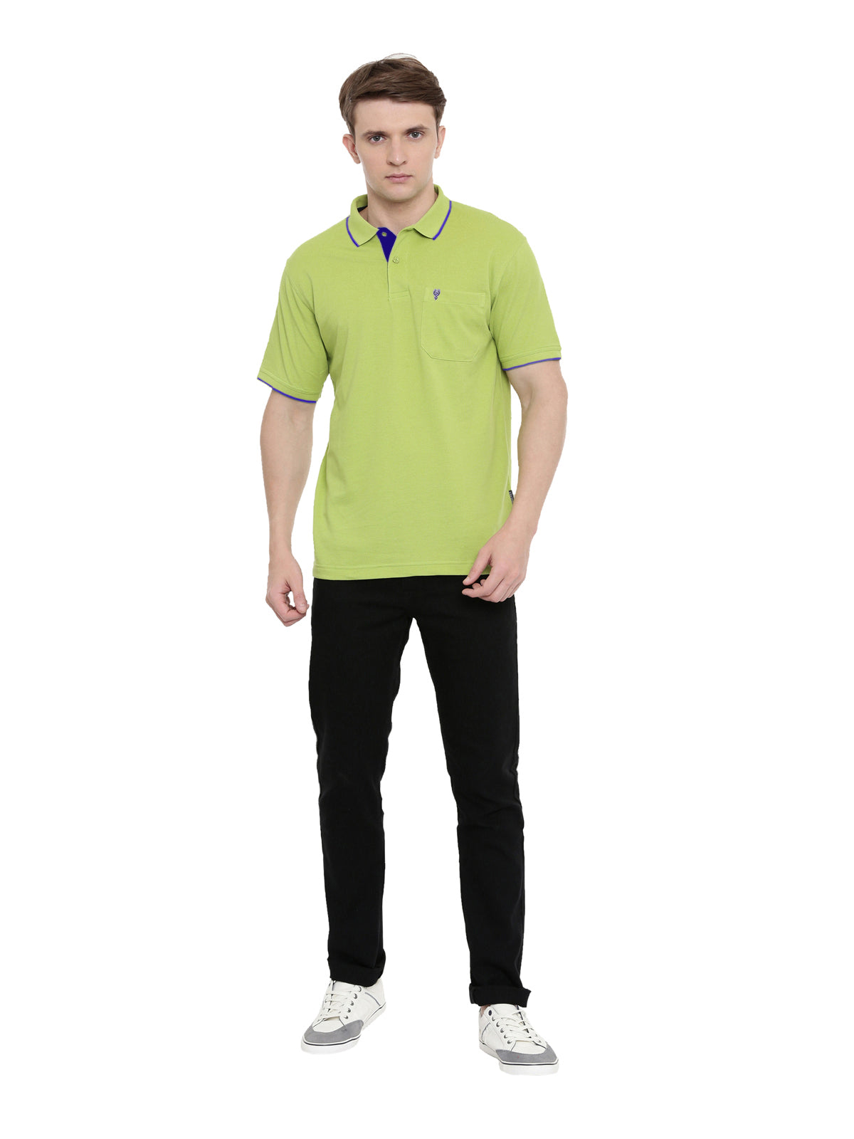 Men's Bright Green Polo Authentic Fit 4SSN 207