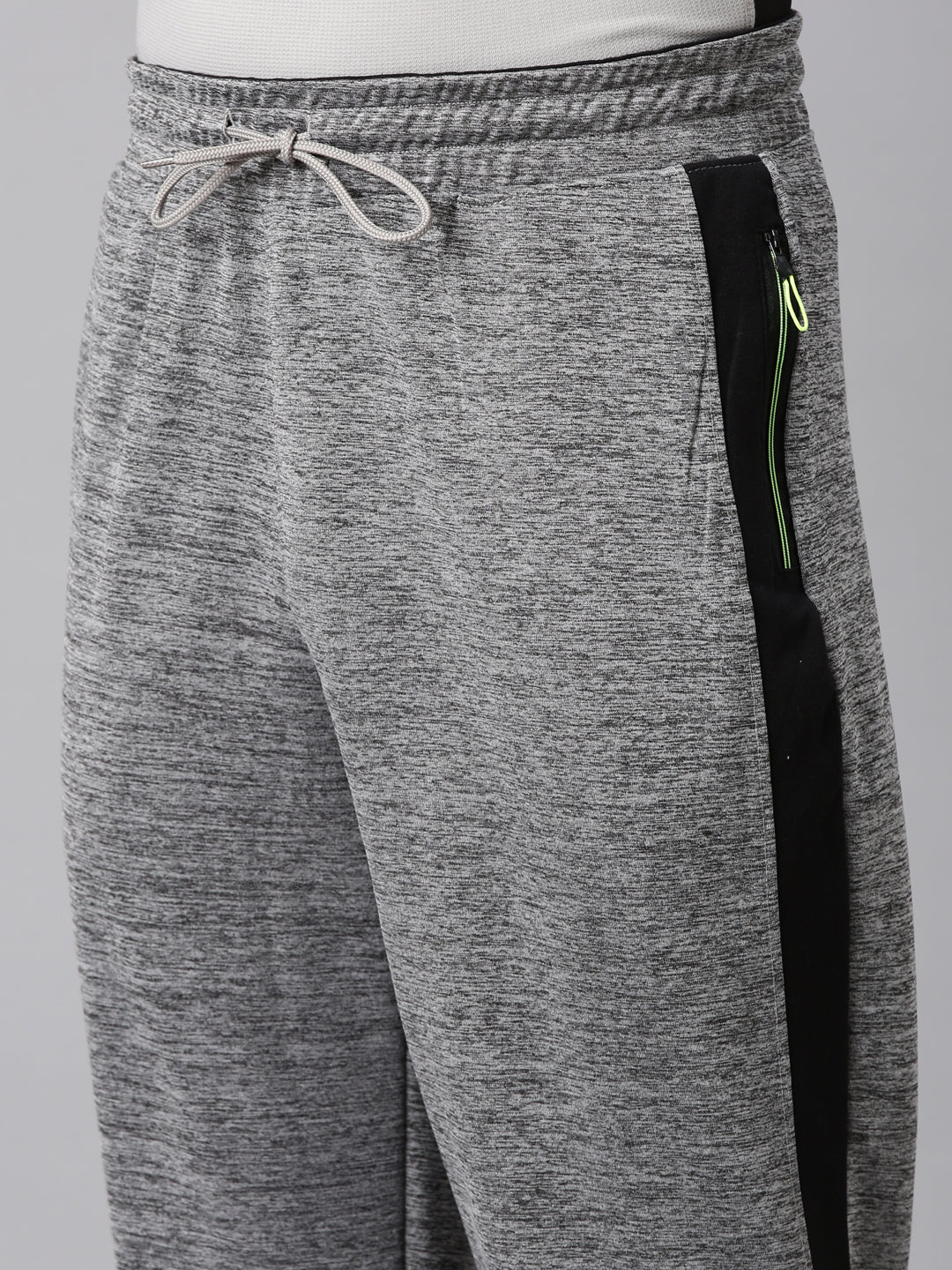 Classic Polo Men's Light Grey Slim Fit Solid Polyester Active Wear Trackpant | CP-SPZ-TP-01 F