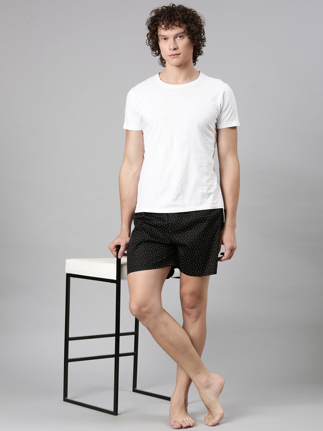 Classic Polo Men's All-Over Print Slim Fit Cotton Boxer Shorts Pack Of 2 | BXT-109-CHK-PRT