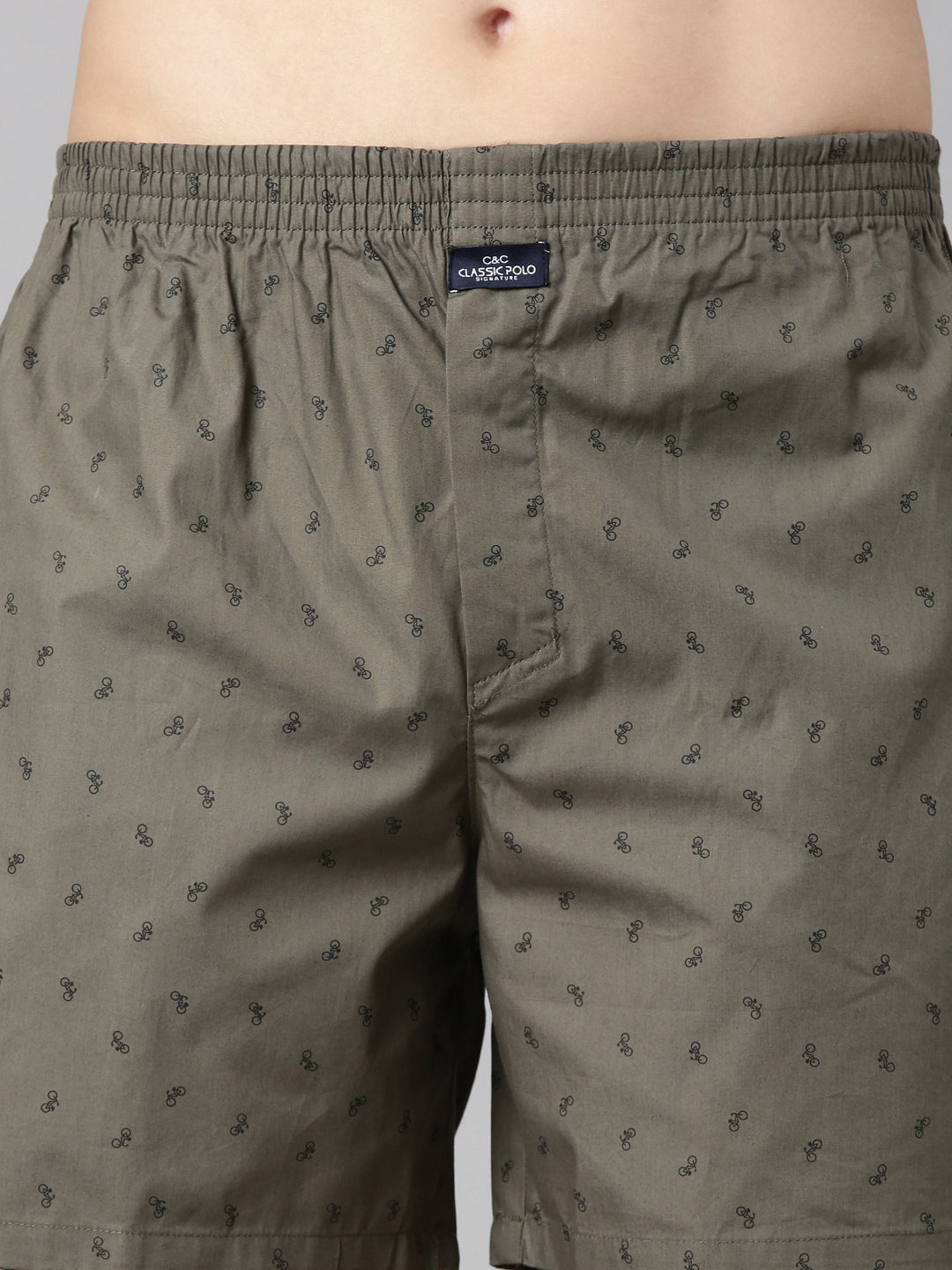 Classic Polo Men's Solid/All-Over Print Slim Fit Cotton Boxer Shorts Pack Of 2 | BXT-91-SLD-PRT