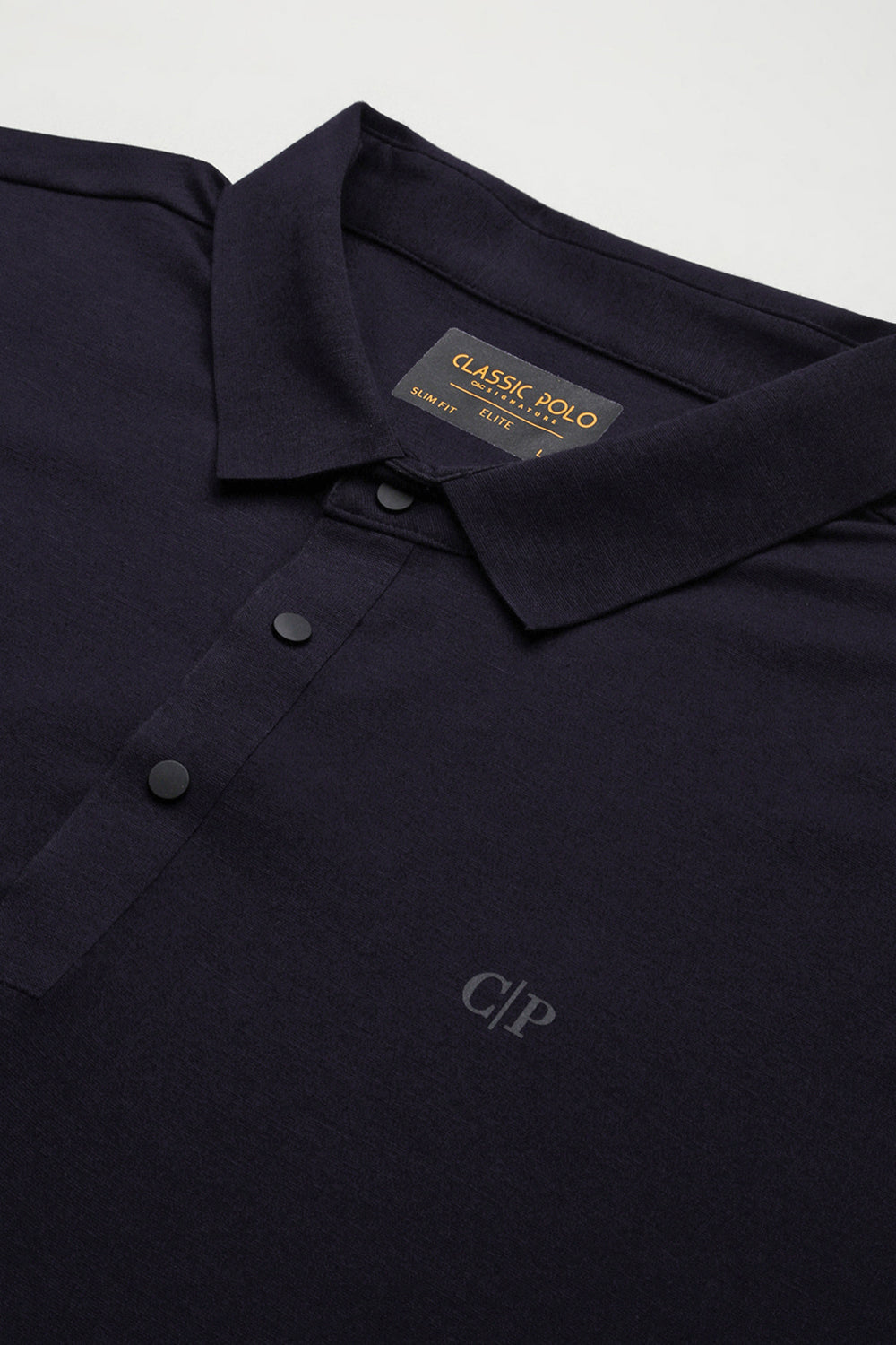 Classic Polo Men's Half Sleeve Navy Polo Neck Slim Fit Solid T-Shirt | UNICO - 129 SF P