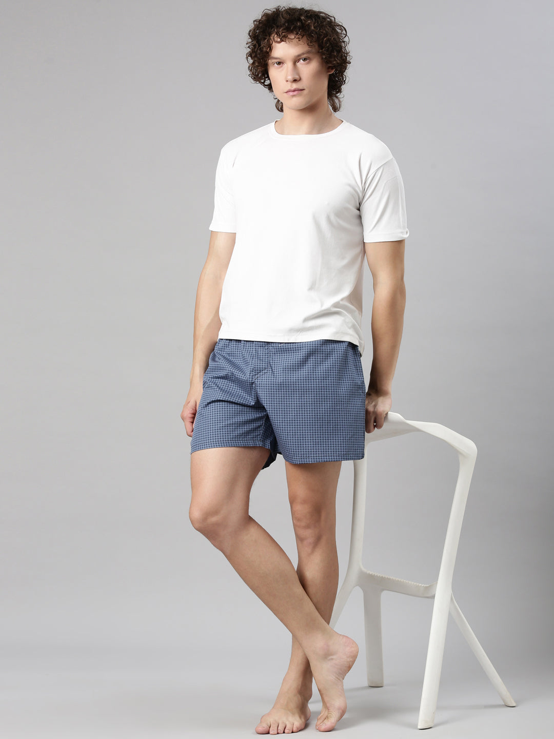 Classic Polo Men's Solid/All-Over Print Slim Fit Cotton Boxer Shorts Pack Of 2 | BXT-68-PRT-JAQ