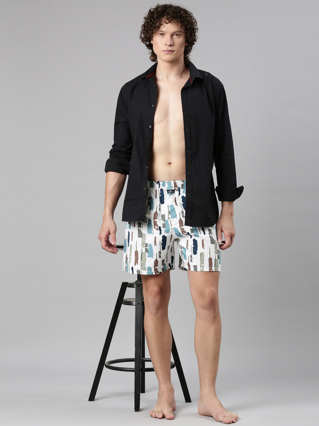 Classic Polo Men's All-Over Print Slim Fit Cotton Boxer Shorts Pack Of 2 | BXT-125-PRT-PRT
