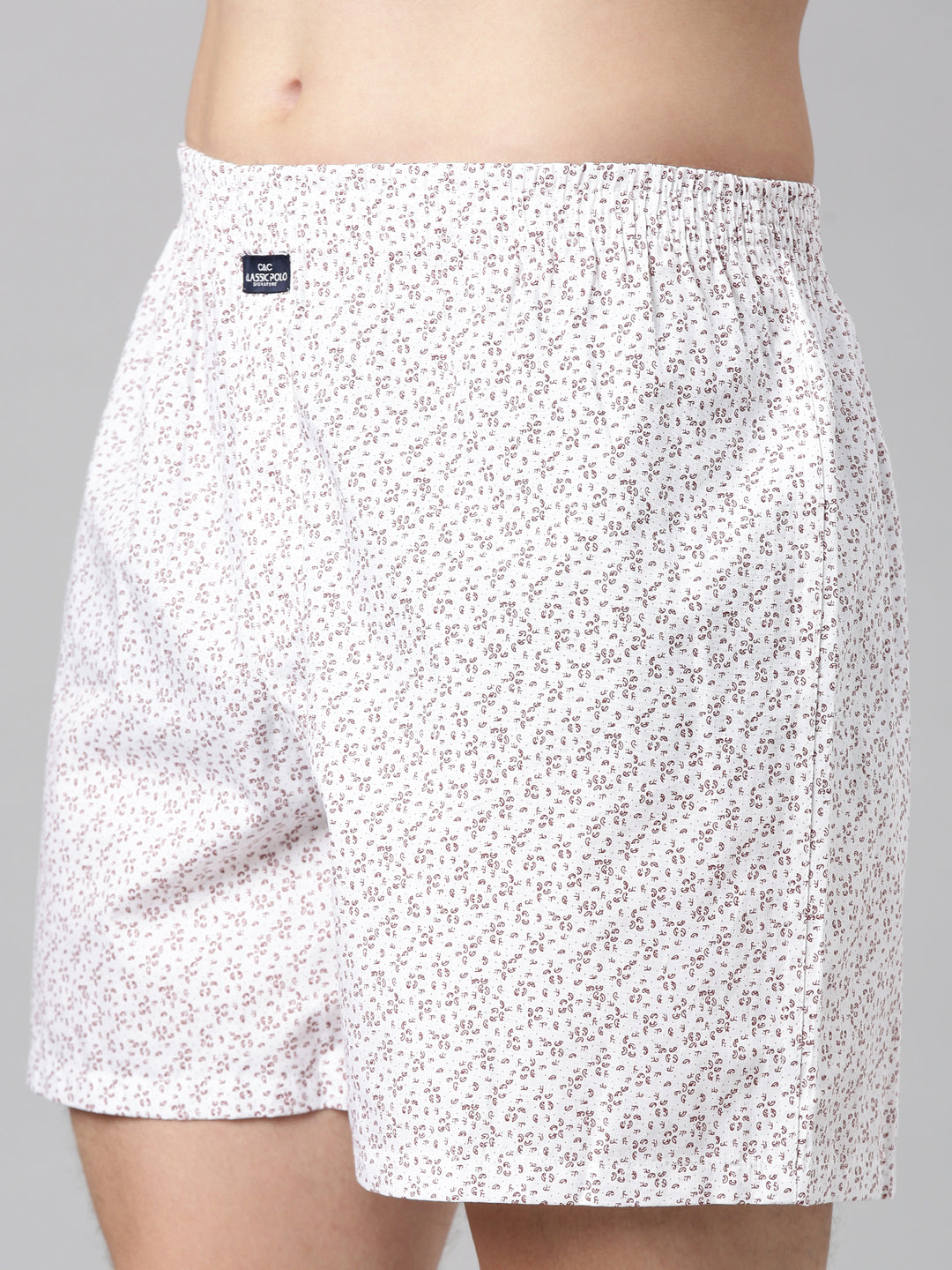 Classic Polo Men's Solid/All-Over Print Slim Fit Cotton Boxer Shorts Pack Of 2 | BXT-96-SLD-PRT