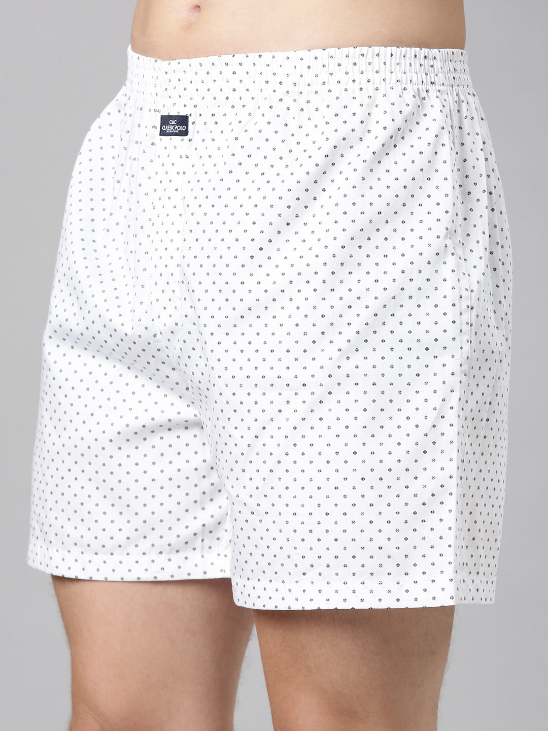 Classic Polo Men's All-Over Print Slim Fit Cotton Boxer Shorts Pack Of 2 | BXT-120-PRT-PRT