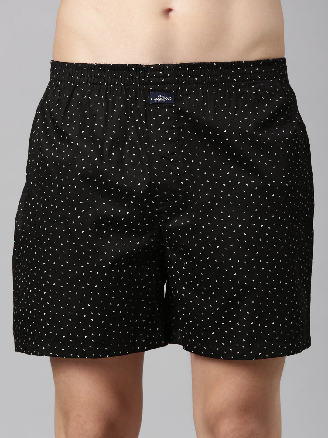 Classic Polo Men's All-Over Print Slim Fit Cotton Boxer Shorts Pack Of 2 | BXT-109-CHK-PRT