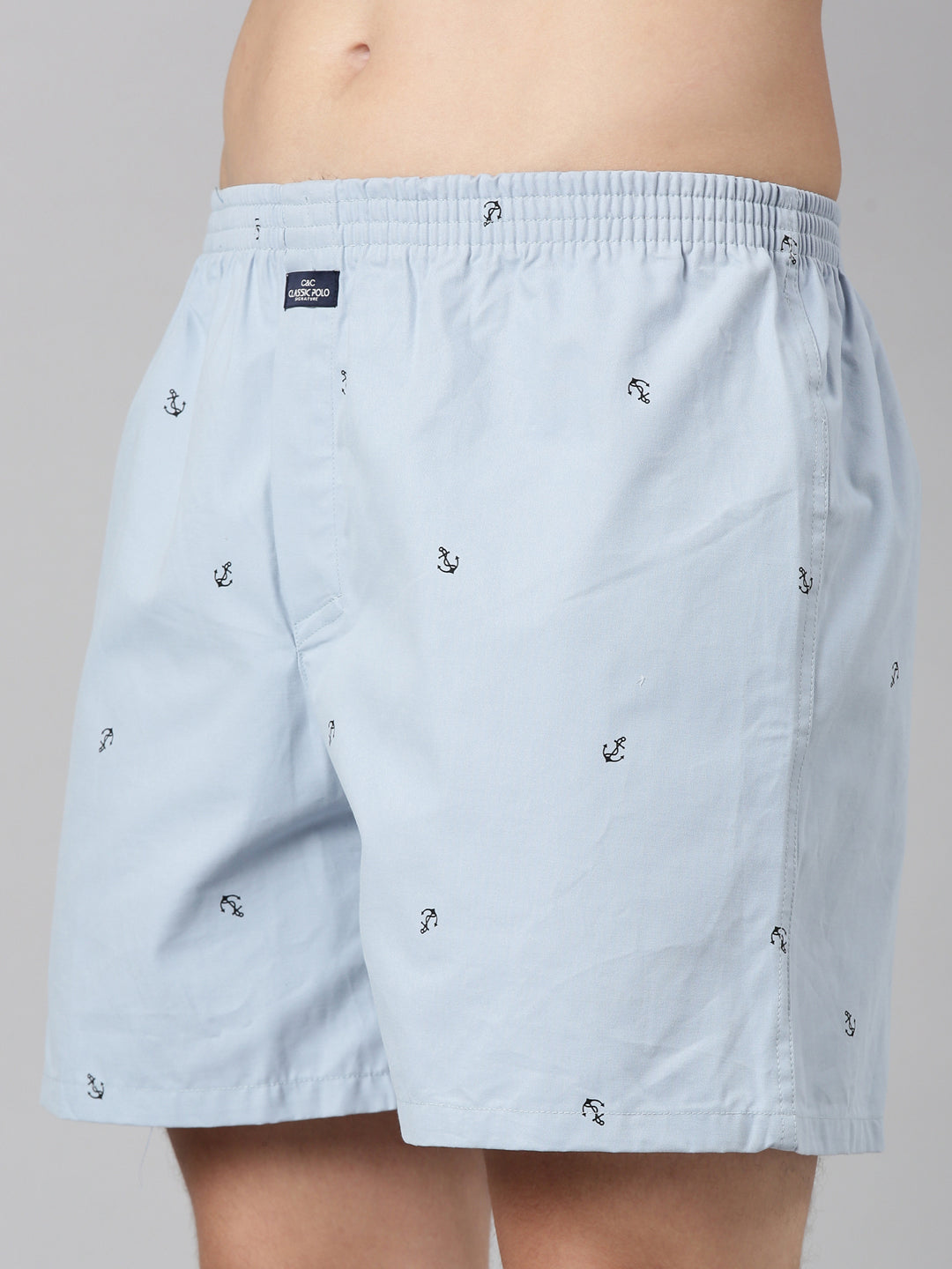 Classic Polo Men's All-Over Print Slim Fit Cotton Boxer Shorts Pack Of 2 | BXT-97-PRT-PRT