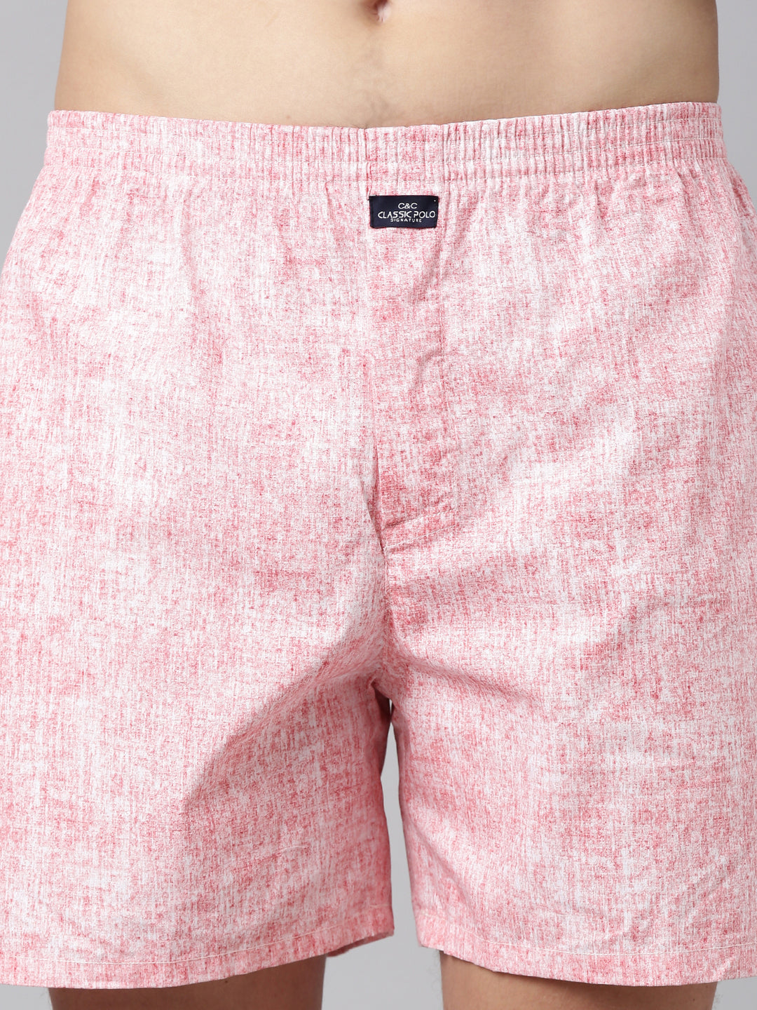 Classic Polo Men's All-Over Print/Striped Slim Fit Cotton Boxer Shorts Pack Of 2 | BXT-111-PRT-STR