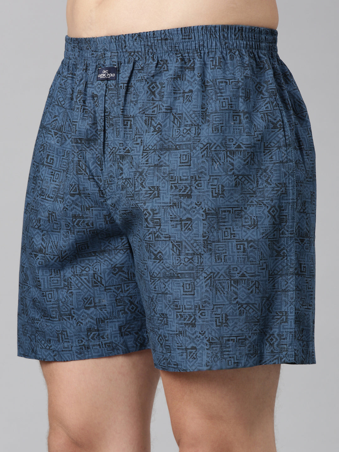 Classic Polo Men's All-Over Print Slim Fit Cotton Boxer Shorts Pack Of 2 | BXT-114-PRT-PRT
