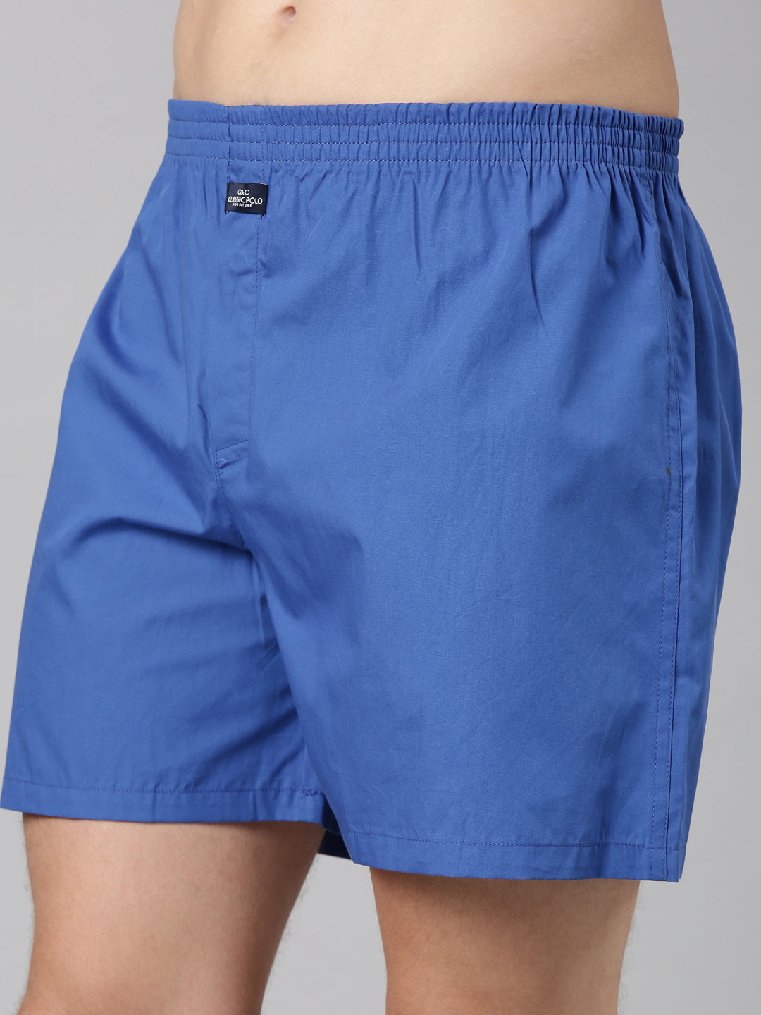Classic Polo Men's Solid/All-Over Print Slim Fit Cotton Boxer Shorts Pack Of 2 | BXT-105-SLD-PRT