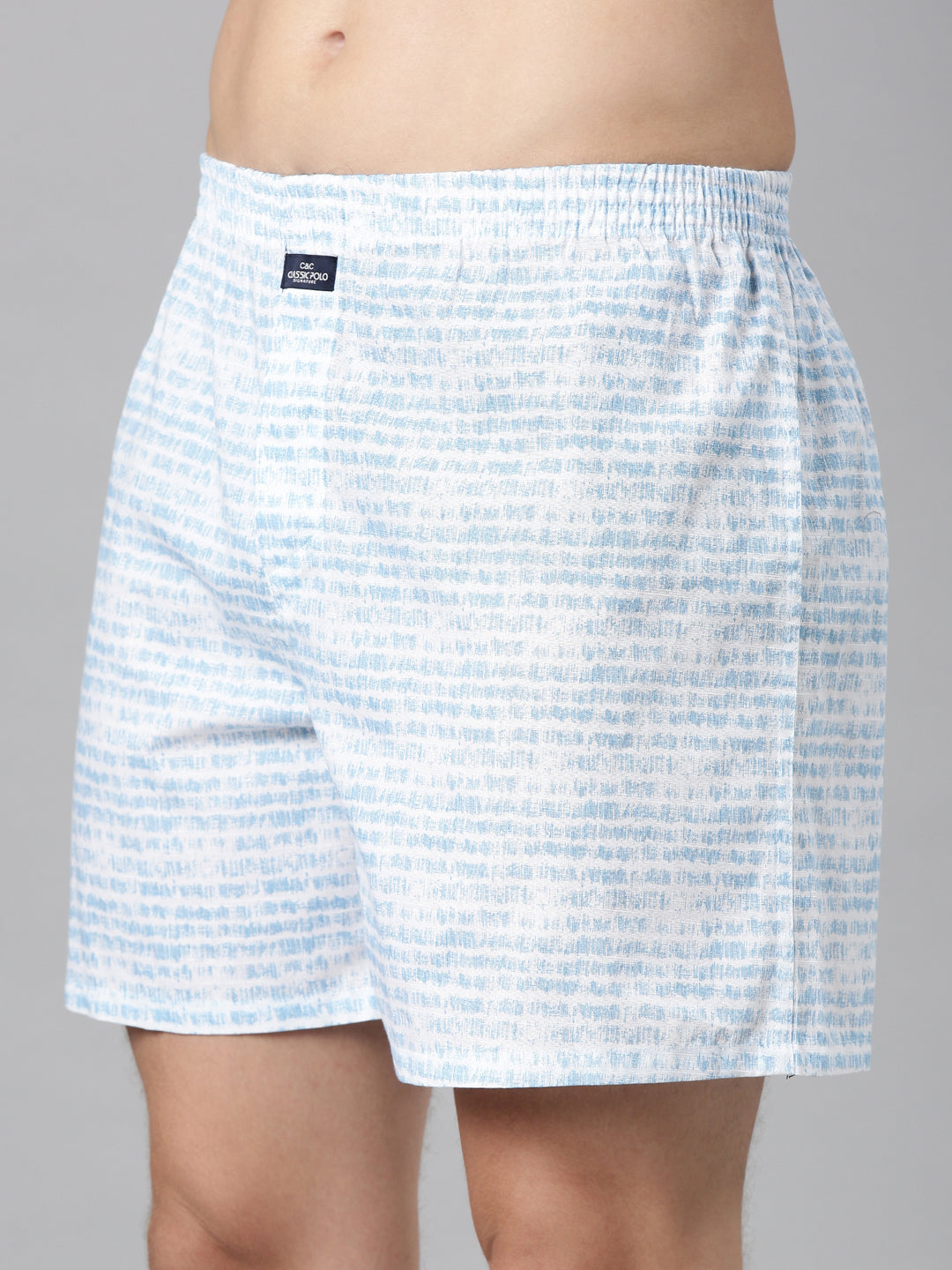 Classic Polo Men's All-Over Print Slim Fit Cotton Boxer Shorts Pack Of 2 | BXT-123-PRT-PRT