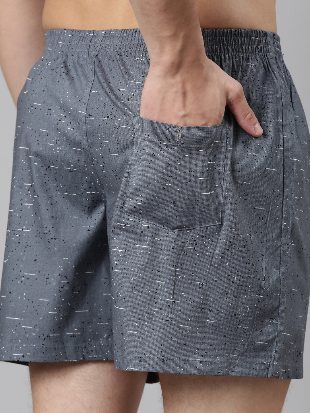 Classic Polo Men's Solid/All-Over Print Slim Fit Cotton Boxer Shorts Pack Of 2 | BXT-92-SLD-PRT