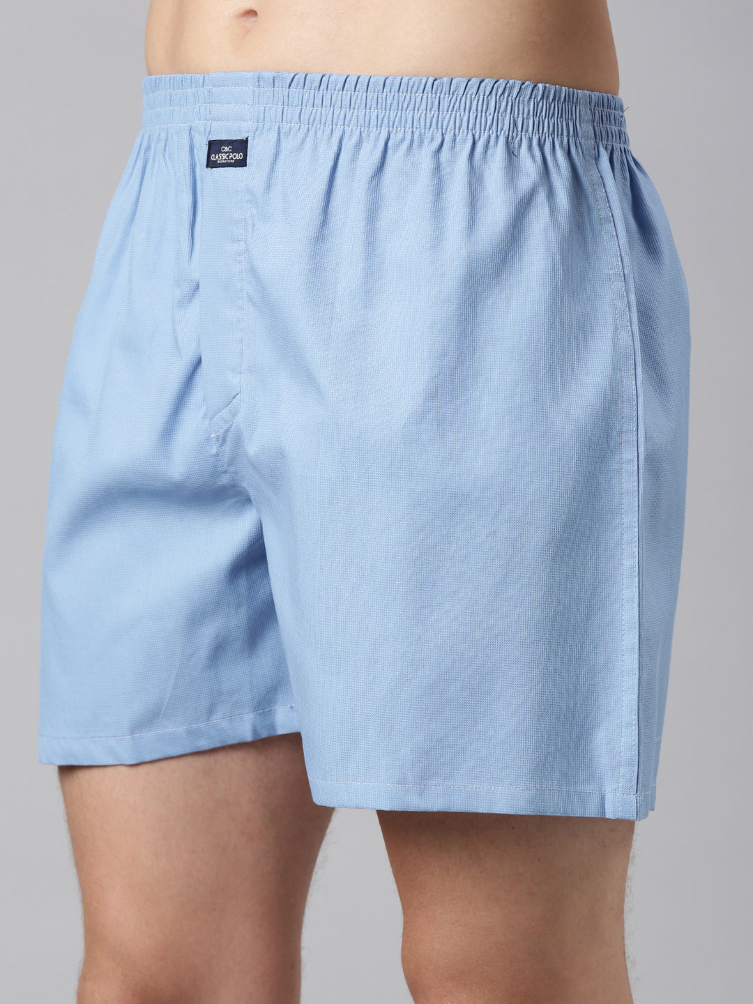 Classic Polo Men's Checked/Solid Slim Fit Cotton Boxer Shorts Pack Of 2 | BXT-73-SLD-CHK