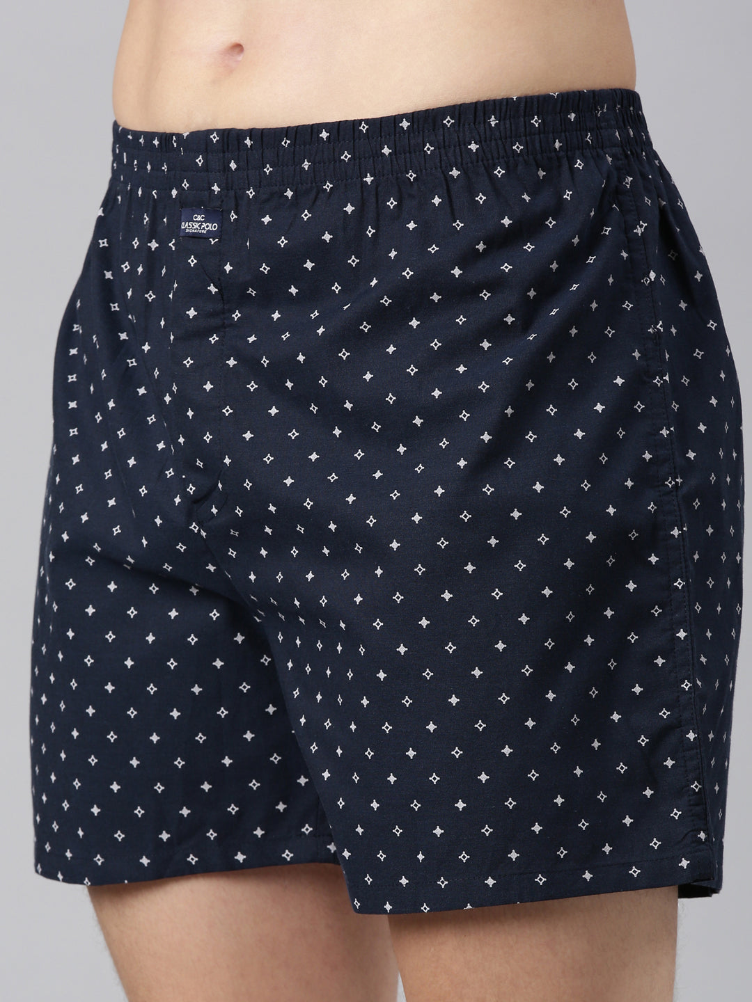 Classic Polo Men's All-Over Print Slim Fit Cotton Boxer Shorts Pack Of 2 | BXT-63-PRT-PRT