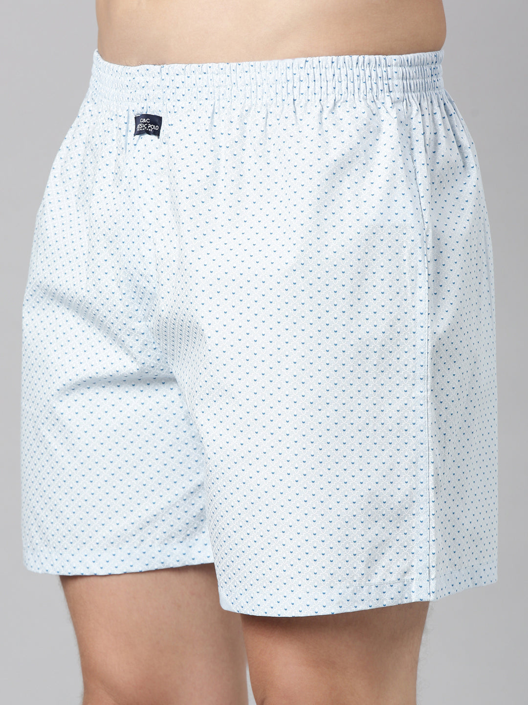 Classic Polo Men's All-Over Print Slim Fit Cotton Boxer Shorts Pack Of 2 | BXT-117-PRT-PRT