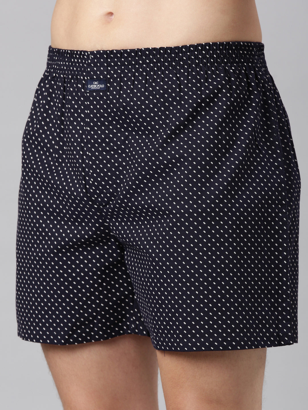 Classic Polo Men's All-Over Print/Solid Slim Fit Cotton Boxer Shorts Pack Of 2 | BXT-67-PRT-DBY