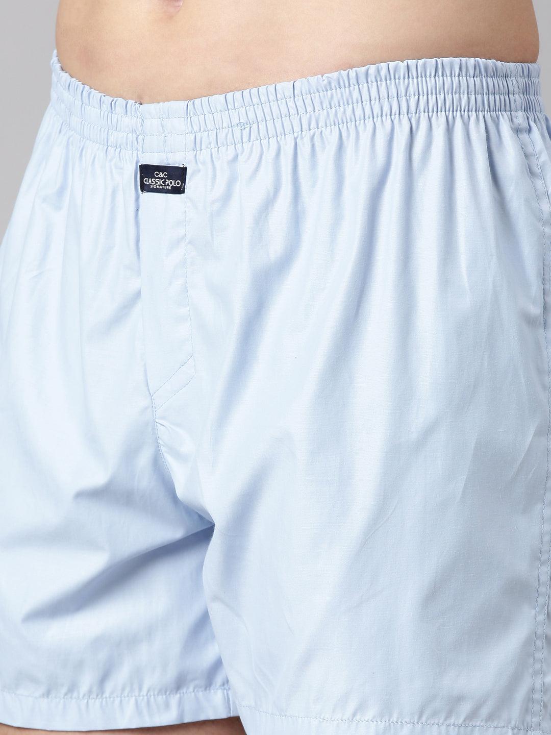Classic Polo Men's Solid Slim Fit Cotton Boxer Shorts Pack Of 2 | BXT-127-SLD-SLD