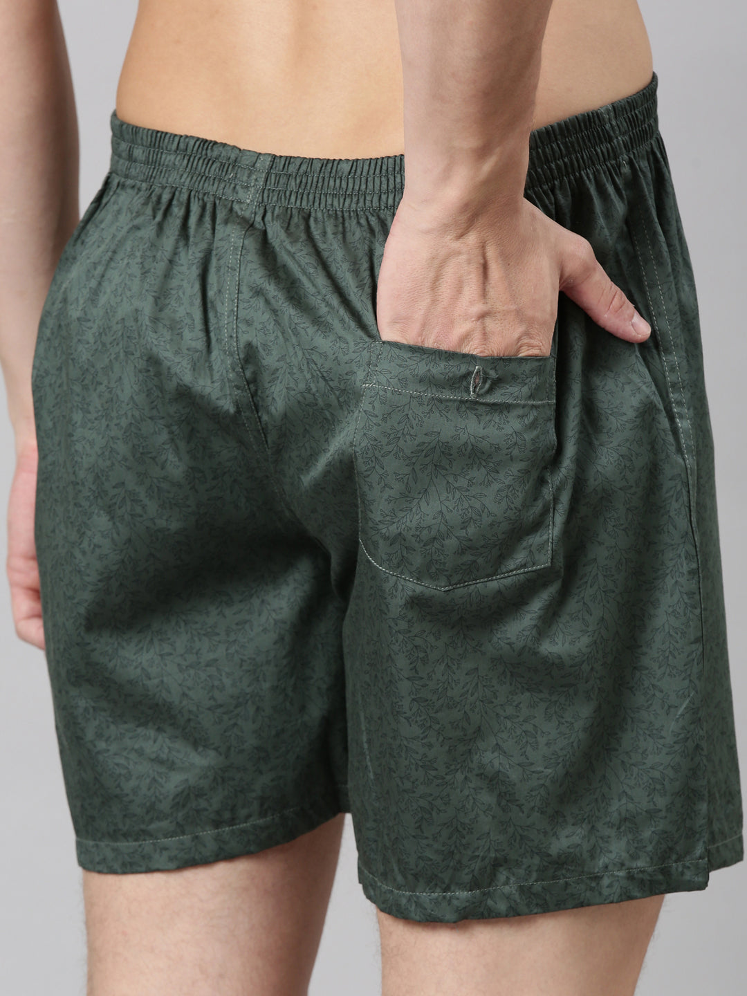 Classic Polo Men's All-Over Print/Solid Slim Fit Cotton Boxer Shorts Pack Of 2 | BXT-98-PRT-SLD