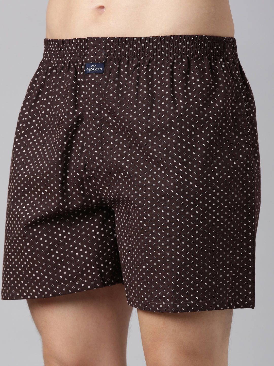 Classic Polo Men's All-Over Print/Solid Slim Fit Cotton Boxer Shorts Pack Of 2 | BXT-59-PRT-SLD