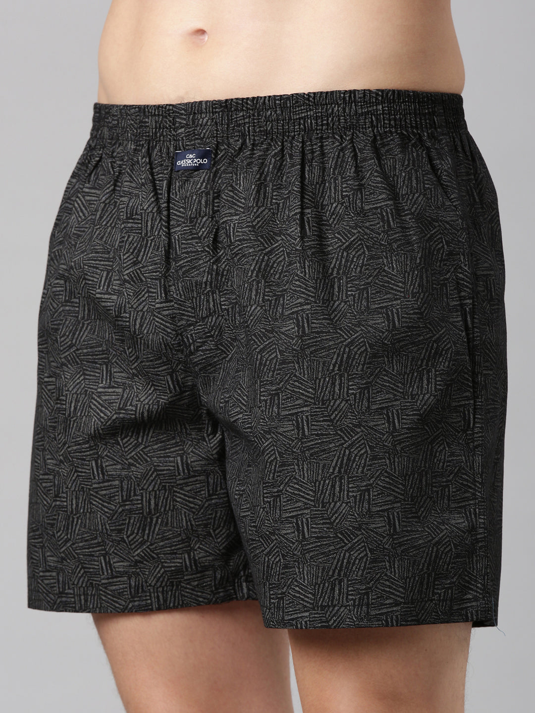 Classic Polo Men's All-Over Print Slim Fit Cotton Boxer Shorts Pack Of 2 | BXT-113-PRT-PRT