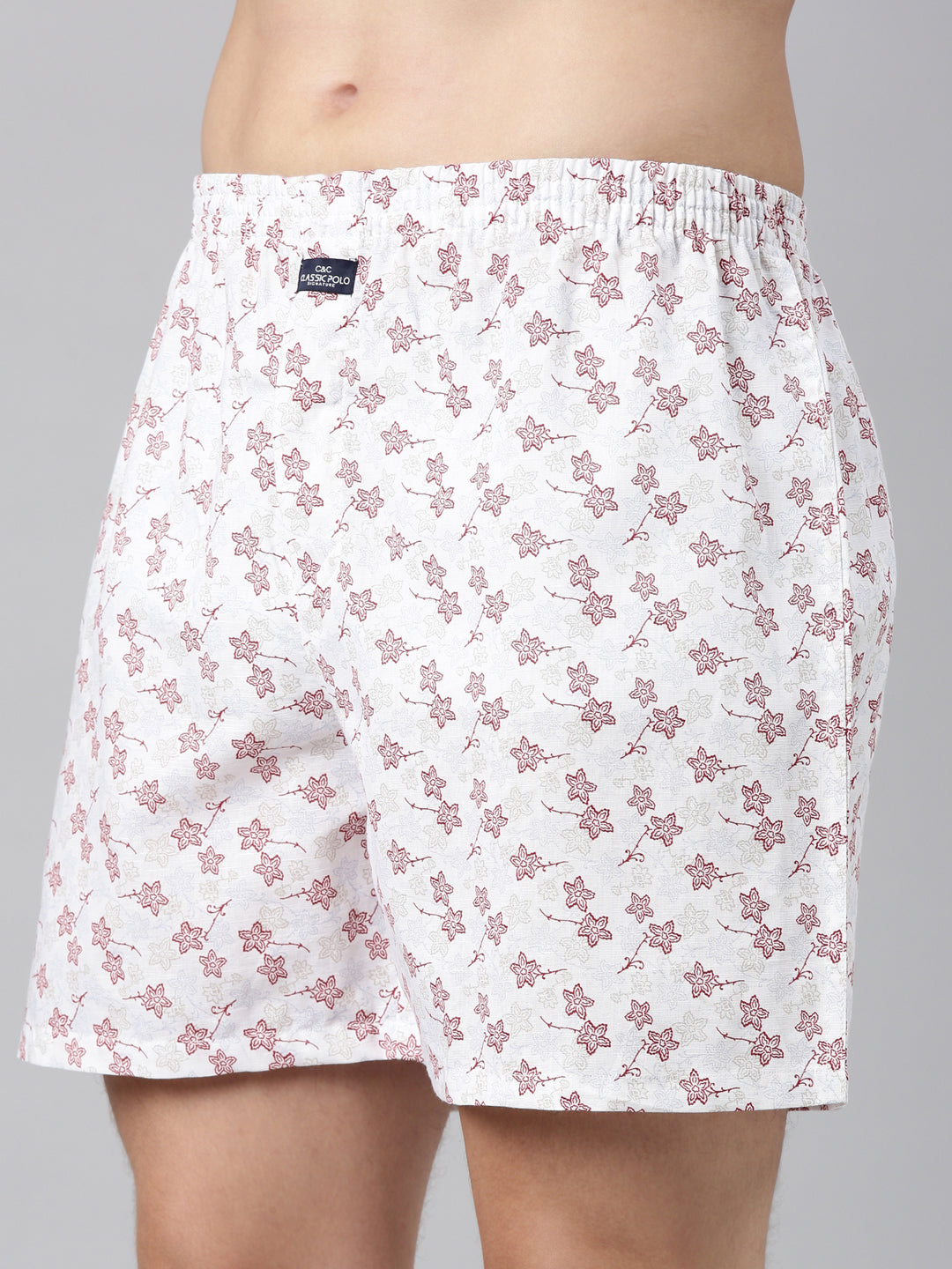 Classic Polo Men's All-Over Print Slim Fit Cotton Boxer Shorts Pack Of 2 | BXT-116-PRT-PRT