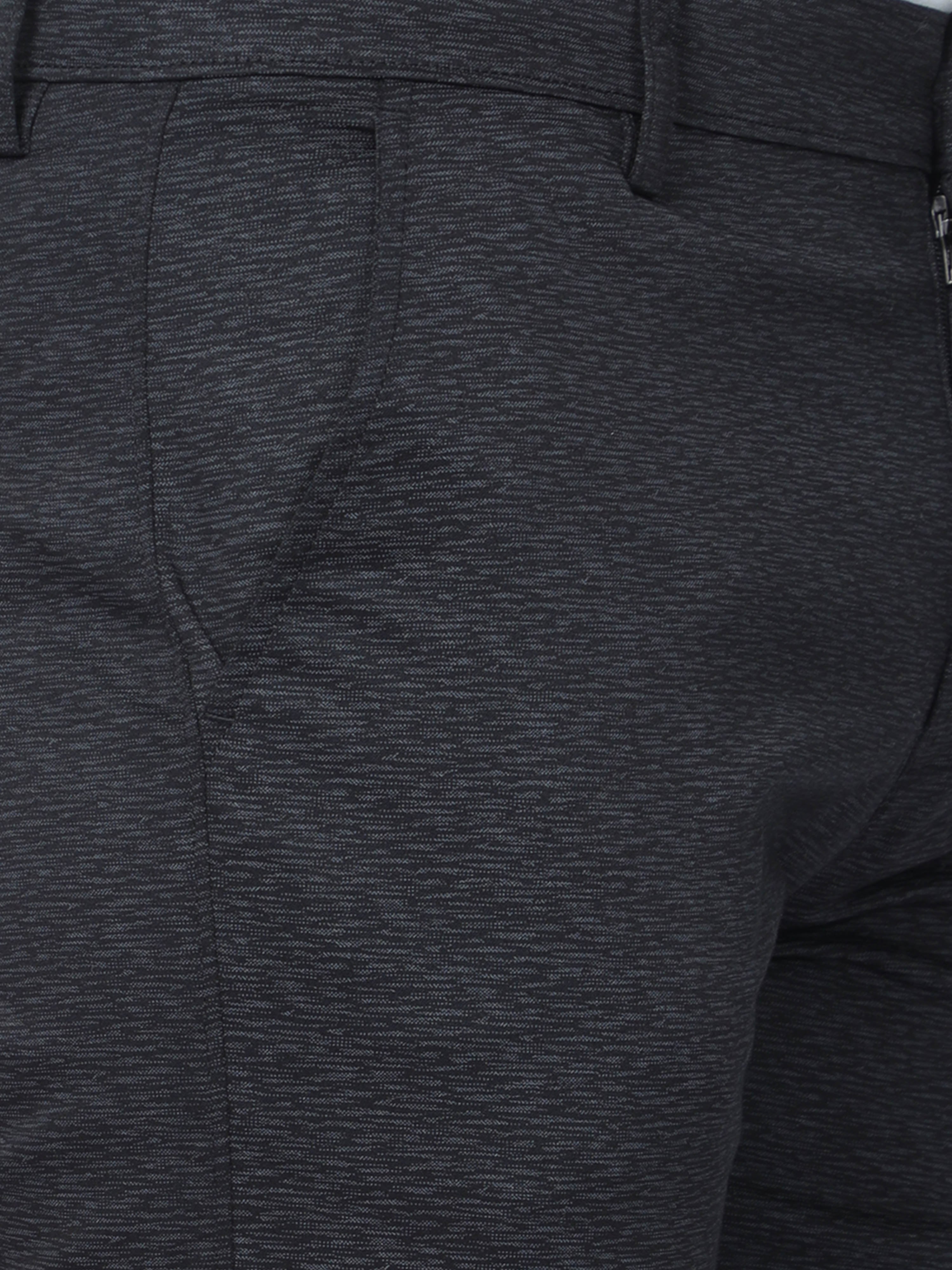 Classic Polo Mens Moderate Fit Solid Black Color Trousers | To2-14 B-Blk-Mf-Ly