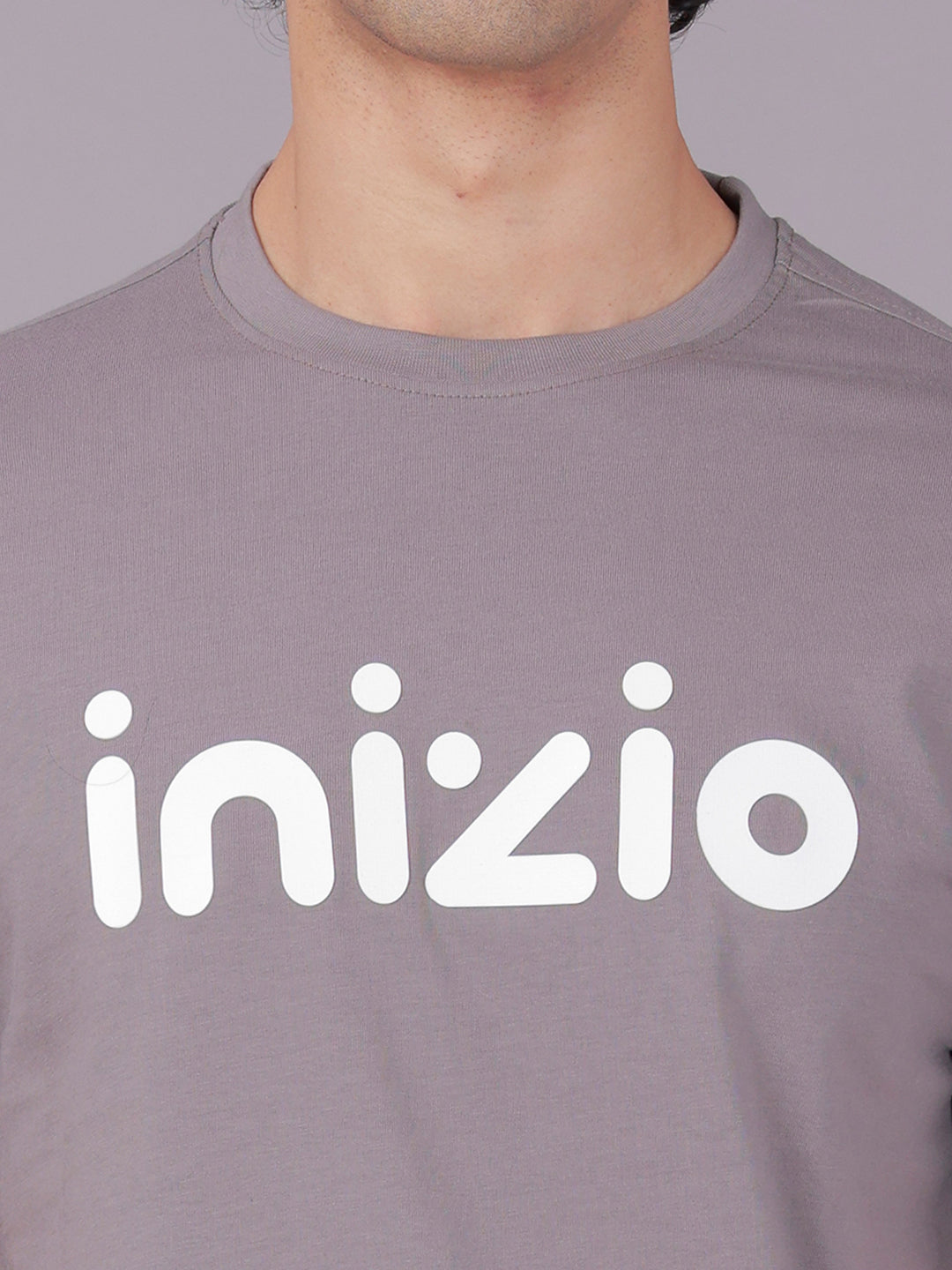 Classic Polo Men's Half Sleeve Grey Crew Neck Slim Fit Printed Cotton T-Shirt | BALENO - 638 B SF C