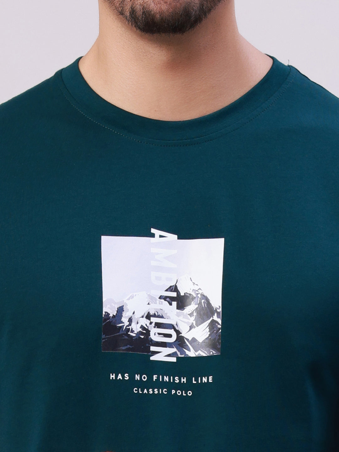 Classic Polo Men's Multicolor Crew Neck Printed Cotton Slim Fit T-Shirt | TOY-TRIO-913 SF C