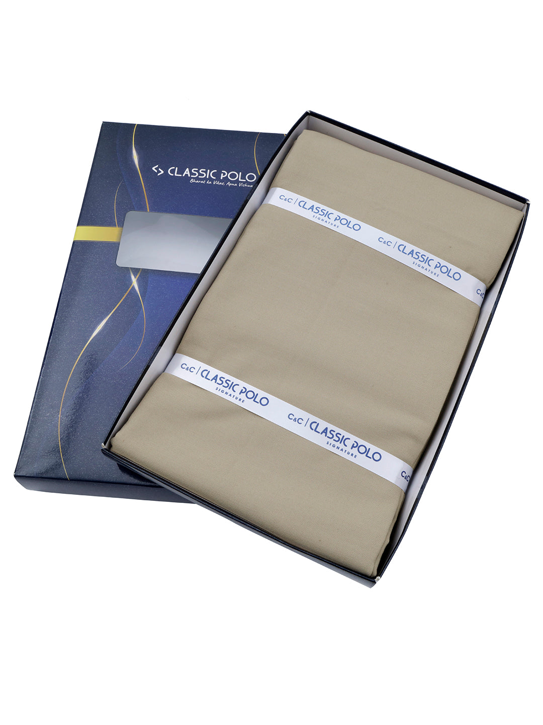 Classic Polo Police Light Khaki Uniform Fabric 3.5 Mtr