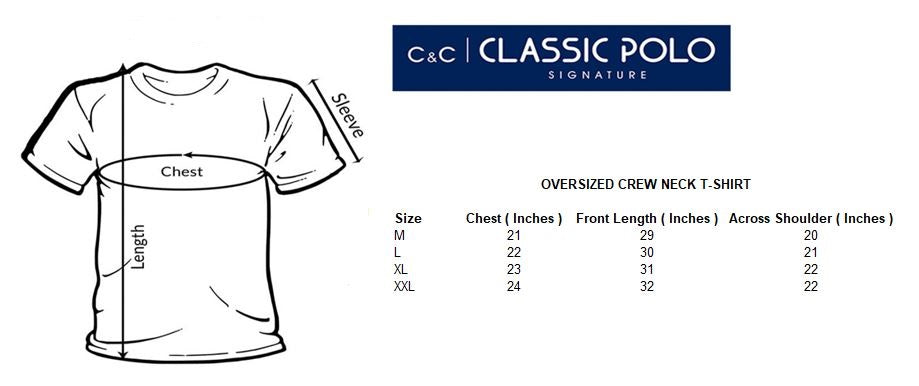 Classic Polo Men's Half Sleeve Olive/Grey Crew Neck Slim Fit Printed Oversized T-Shirt | GENX-CREW 57 B SF C