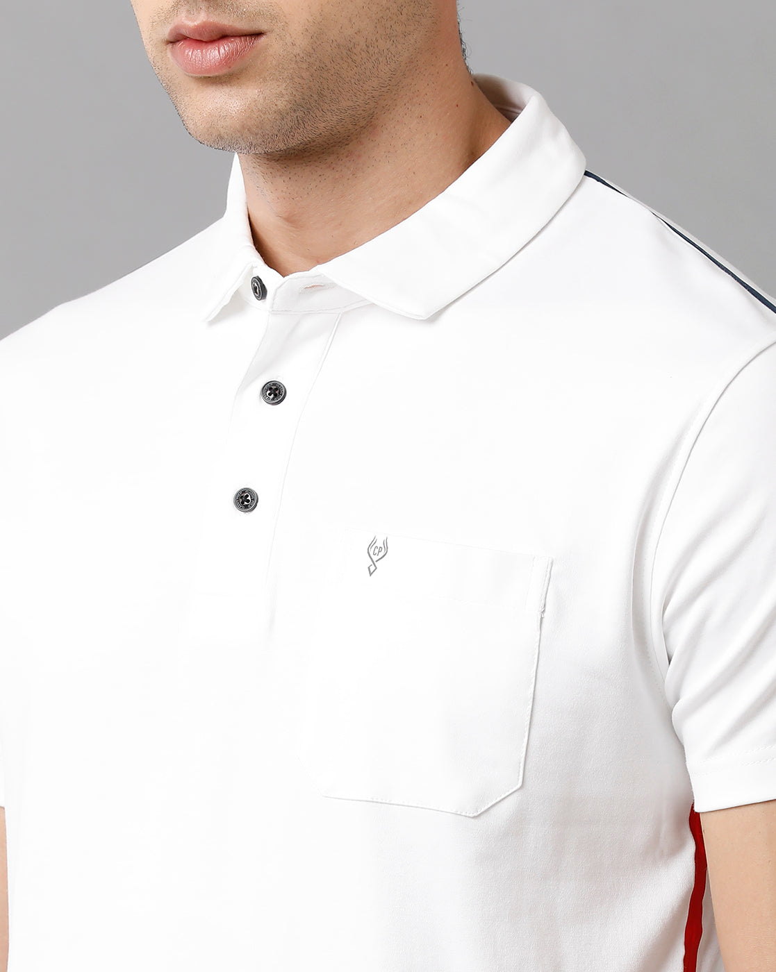 Classic Polo Mens Cotton Solid Half Sleeve Slim Fit Polo Neck White Color T-Shirt | Prm 740 A