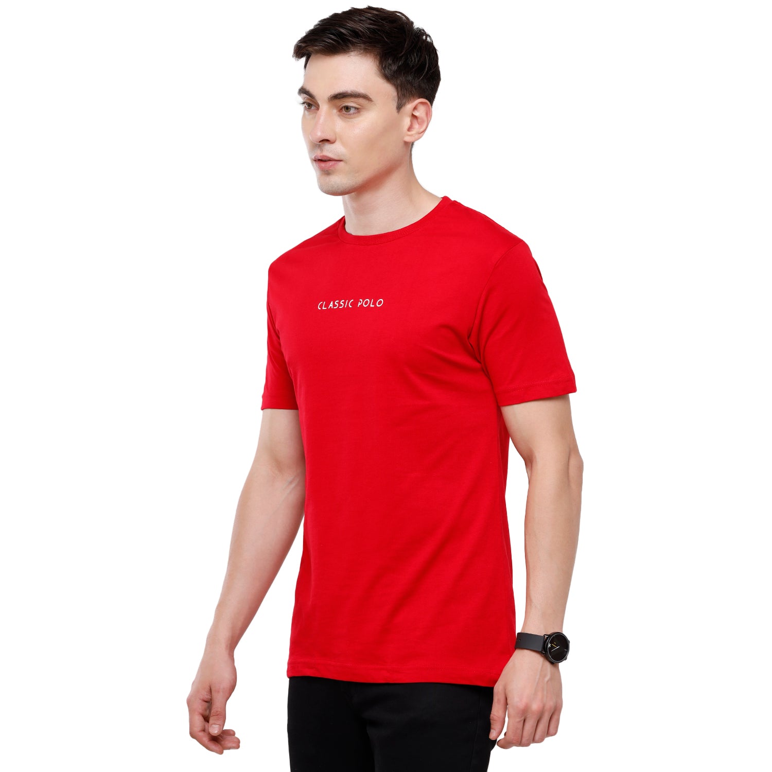 Classic polo Men's Basic Solid Single Jersey Crew Half Sleeve Slim Fit T-Shirt ( Trio Pack) - Ceres - 02 Classic Polo 