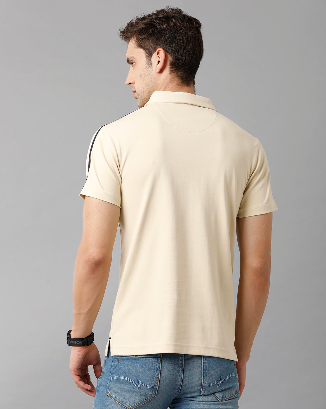 Classic Polo Mens Cotton Solid Half Sleeve Slim Fit Polo Neck Yellow Color T-Shirt | Prm 740 C