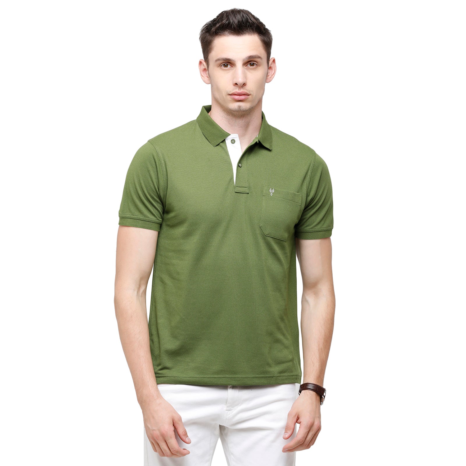 Men's Dark Green Polo Authentic Fit T-Shirt - 4SSN 210 T-shirt Classic Polo 