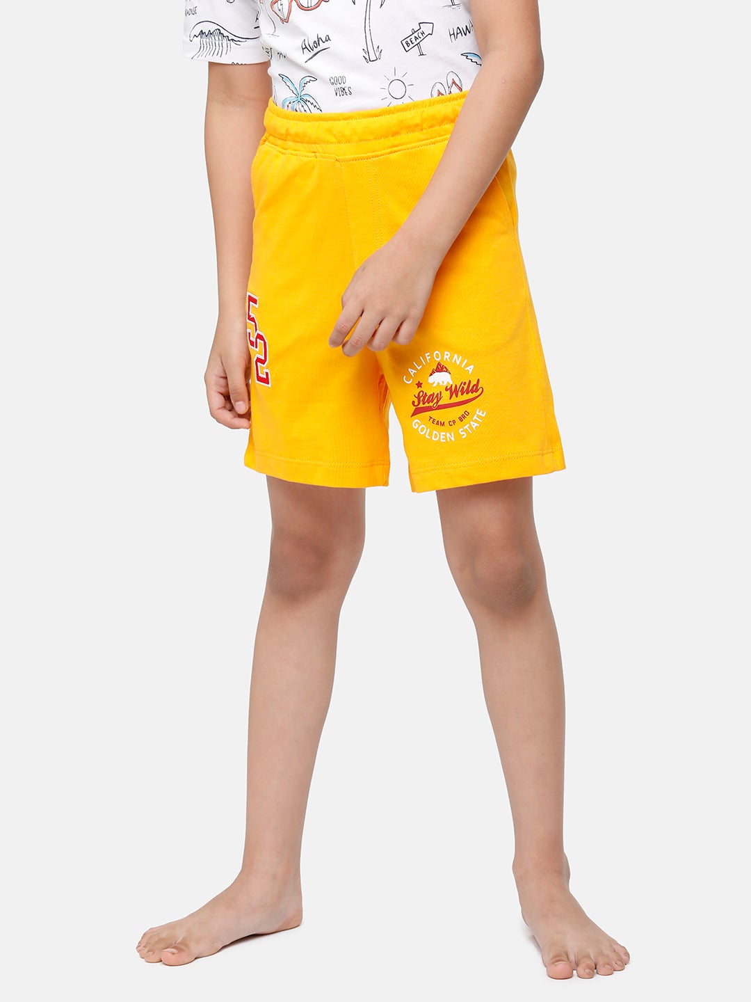 CP Boys 100% Cotton Solid Slim Fit Short (BBTS - 01 B) Shorts Classic Polo 