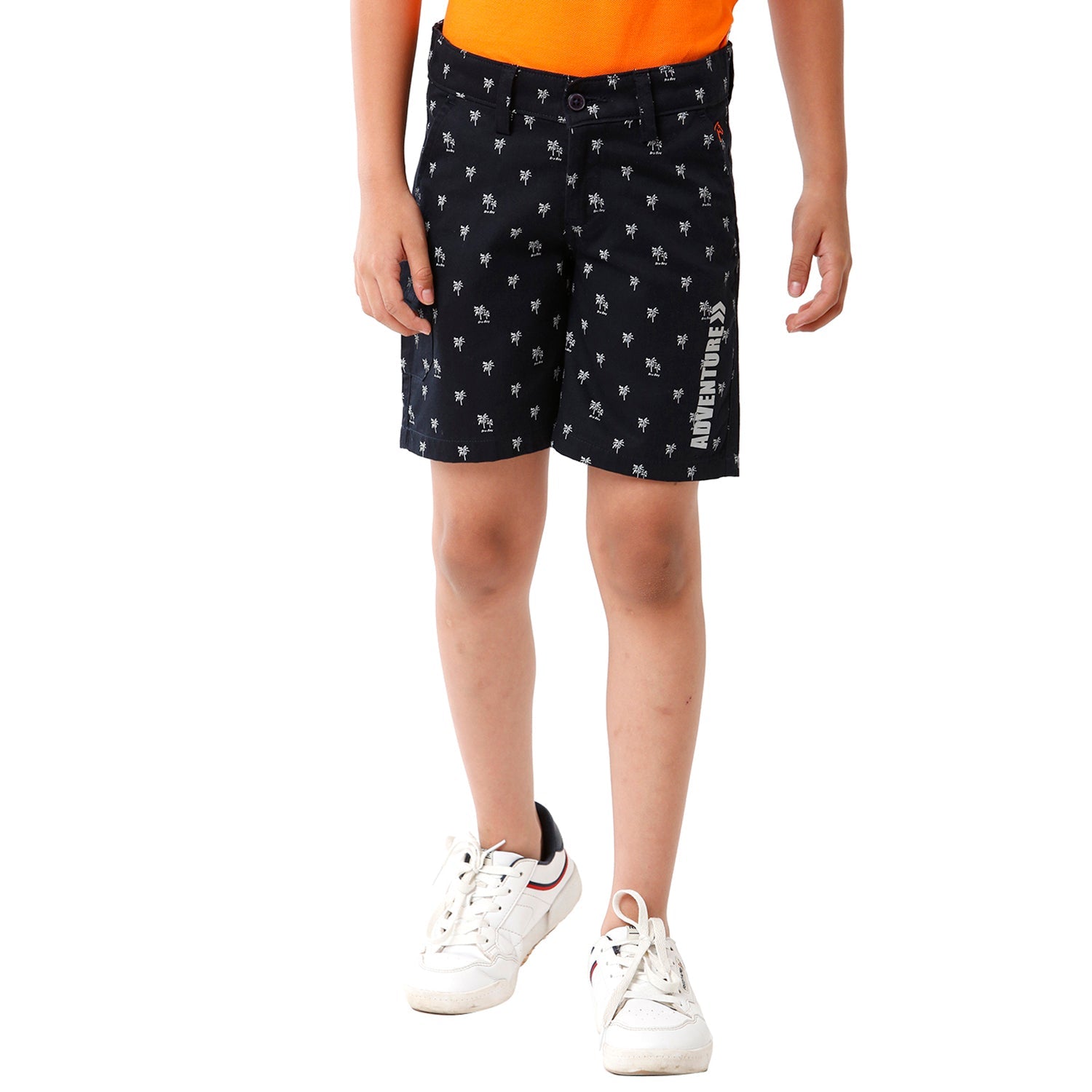 Classic Polo Bro Boys Printed Slim Fit Navy Color Cotton Shorts - BBSHRT S2 1D Shorts Classic Polo 