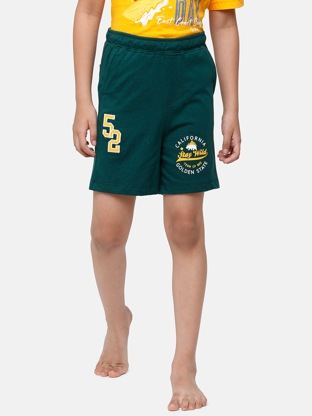 CP Boys Dark Blue Solid Slim Fit Shorts Shorts Classic Polo 